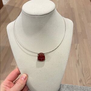 Elegant Red Pendant Necklace